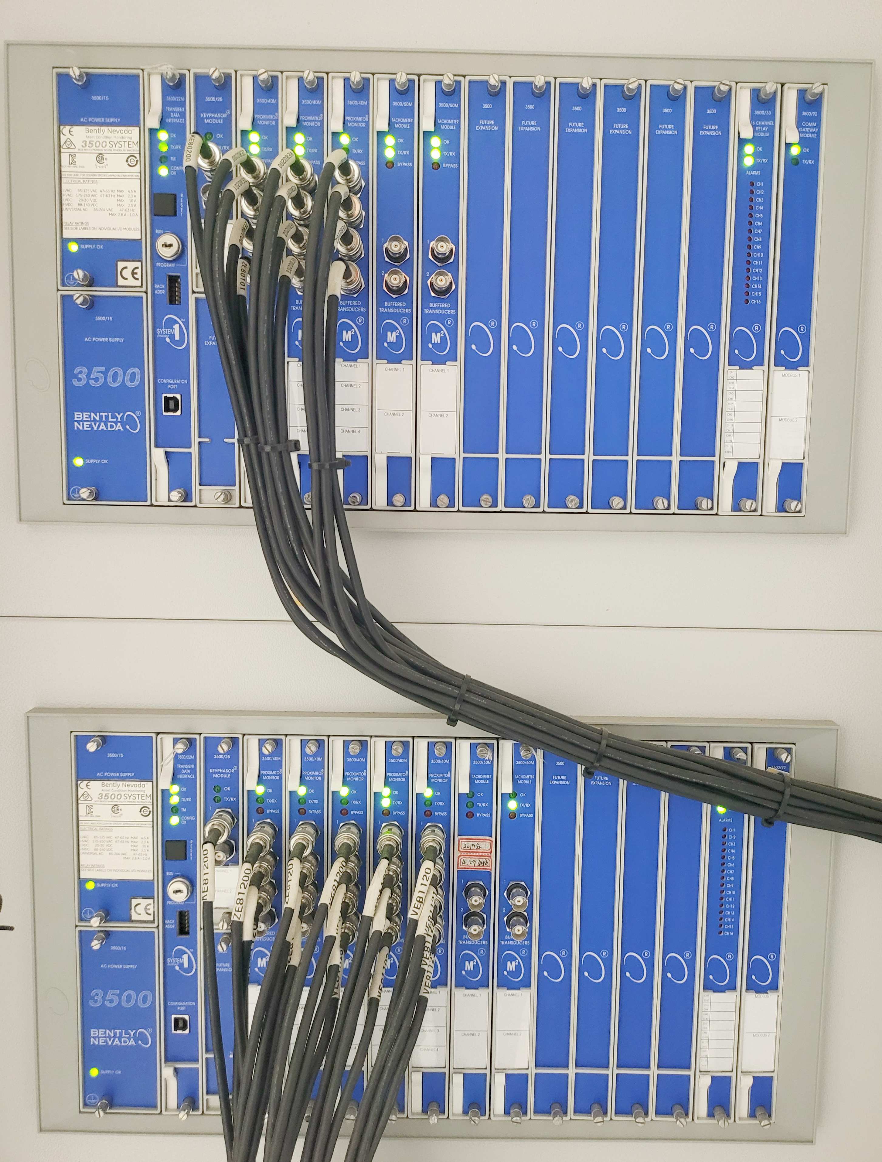 本特利3500壓縮機狀態(tài)振動(dòng)檢測故障分析處理